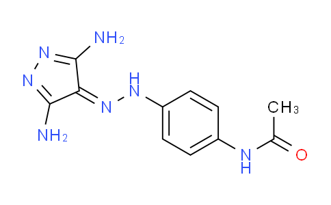CAS No. 333326-97-9, N-(4-(2-(3,5-diamino-4H-pyrazol-4-ylidene)hydrazinyl)phenyl)acetamide