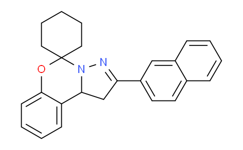 CAS No. 303059-80-5, 2-(Naphthalen-2-yl)-1,10b-dihydrospiro[benzo[e]pyrazolo[1,5-c][1,3]oxazine-5,1'-cyclohexane]