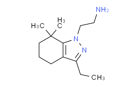 CAS No. 561300-08-1, 2-(3-Ethyl-7,7-dimethyl-4,5,6,7-tetrahydro-1H-indazol-1-yl)ethanamine