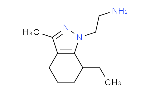 CAS No. 561299-90-9, 2-(7-Ethyl-3-methyl-4,5,6,7-tetrahydro-1H-indazol-1-yl)ethanamine