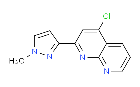 CAS No. 1330532-96-1, 4-Chloro-2-(1-methyl-1H-pyrazol-3-yl)-1,8-naphthyridine