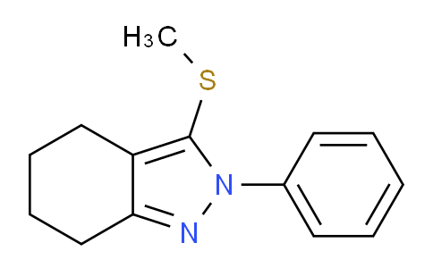 CAS No. 871110-07-5, 3-(Methylthio)-2-phenyl-4,5,6,7-tetrahydro-2H-indazole