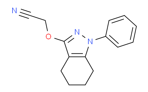 CAS No. 61088-03-7, 2-((1-Phenyl-4,5,6,7-tetrahydro-1H-indazol-3-yl)oxy)acetonitrile