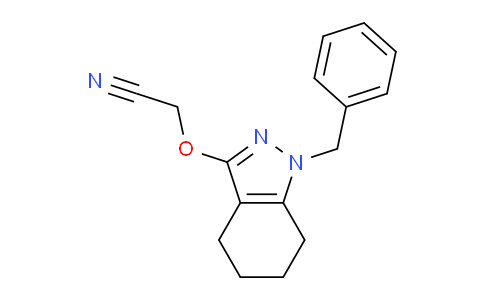 CAS No. 58442-58-3, 2-((1-Benzyl-4,5,6,7-tetrahydro-1H-indazol-3-yl)oxy)acetonitrile