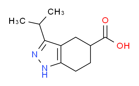 CAS No. 1338247-89-4, 3-Isopropyl-4,5,6,7-tetrahydro-1H-indazole-5-carboxylic acid