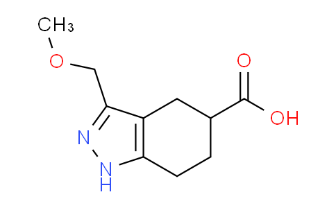 CAS No. 1359655-92-7, 3-(Methoxymethyl)-4,5,6,7-tetrahydro-1H-indazole-5-carboxylic acid