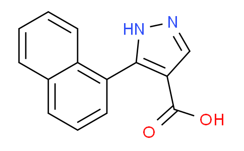 CAS No. 226931-55-1, 5-(Naphthalen-1-yl)-1H-pyrazole-4-carboxylic acid