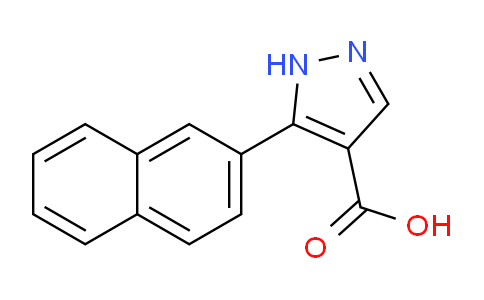 CAS No. 1152544-06-3, 5-(Naphthalen-2-yl)-1H-pyrazole-4-carboxylic acid