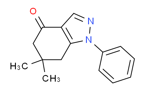 CAS No. 43102-70-1, 6,6-Dimethyl-1-phenyl-6,7-dihydro-1H-indazol-4(5H)-one