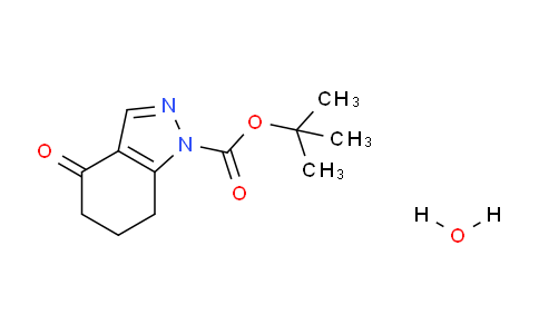 CAS No. 955406-75-4, tert-Butyl 4-oxo-4,5,6,7-tetrahydro-1H-indazole-1-carboxylate hydrate