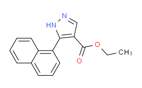 CAS No. 226931-54-0, Ethyl 5-(naphthalen-1-yl)-1H-pyrazole-4-carboxylate