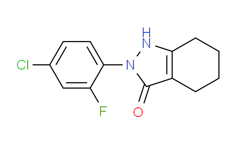 CAS No. 64513-04-8, 2-(4-Chloro-2-fluorophenyl)-4,5,6,7-tetrahydro-1H-indazol-3(2H)-one