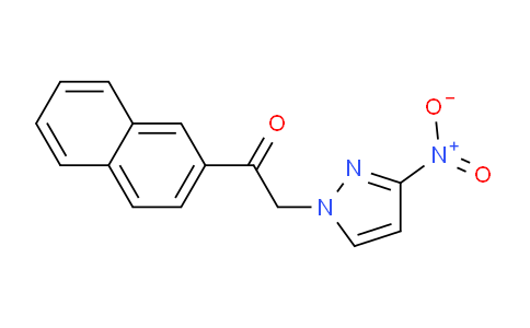 CAS No. 1240569-06-5, 1-(Naphthalen-2-yl)-2-(3-nitro-1H-pyrazol-1-yl)ethanone