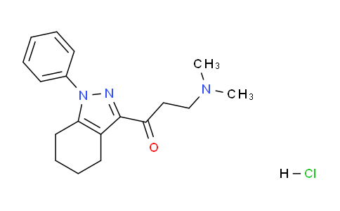 CAS No. 21484-32-2, 3-(Dimethylamino)-1-(1-phenyl-4,5,6,7-tetrahydro-1H-indazol-3-yl)propan-1-one hydrochloride