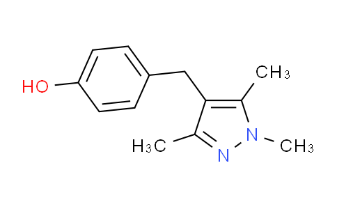 CAS No. 75999-00-7, 4-((1,3,5-Trimethyl-1H-pyrazol-4-yl)methyl)phenol