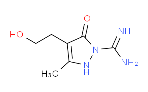 CAS No. 210417-12-2, 4-(2-Hydroxyethyl)-3-methyl-5-oxo-2,5-dihydro-1H-pyrazole-1-carboximidamide