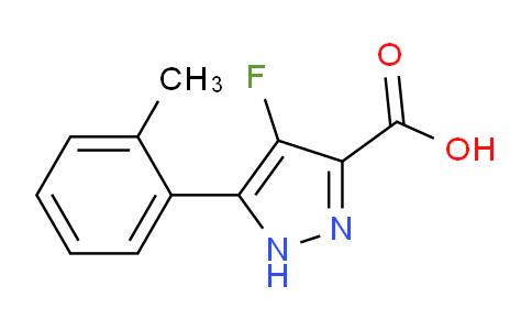CAS No. 1404364-21-1, 4-Fluoro-5-(o-tolyl)-1H-pyrazole-3-carboxylic acid