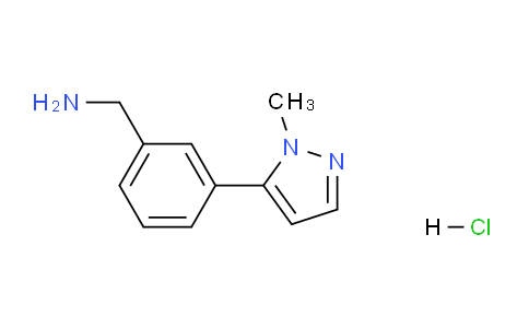 CAS No. 1956365-96-0, (3-(1-Methyl-1H-pyrazol-5-yl)phenyl)methanamine hydrochloride