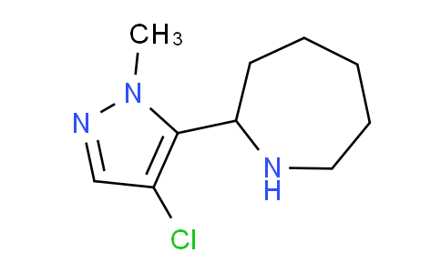 CAS No. 1381366-51-3, 2-(4-Chloro-1-methyl-1H-pyrazol-5-yl)azepane