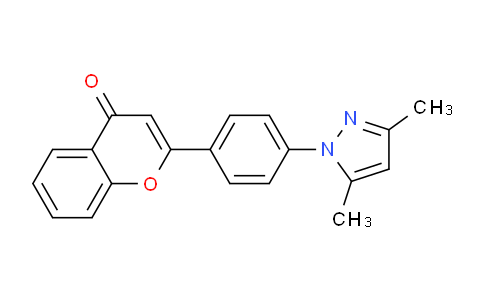 CAS No. 86618-70-4, 2-(4-(3,5-Dimethyl-1H-pyrazol-1-yl)phenyl)-4H-chromen-4-one