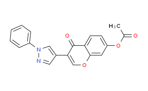 CAS No. 61064-46-8, 4-Oxo-3-(1-phenyl-1H-pyrazol-4-yl)-4H-chromen-7-yl acetate