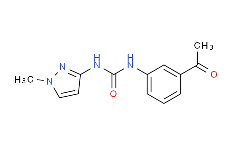 CAS No. 894304-91-7, 1-(3-Acetylphenyl)-3-(1-methyl-1H-pyrazol-3-yl)urea