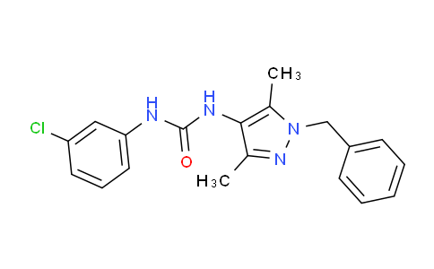 CAS No. 514817-99-3, 1-(1-Benzyl-3,5-dimethyl-1H-pyrazol-4-yl)-3-(3-chlorophenyl)urea