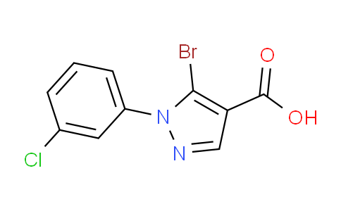CAS No. 959576-61-5, 5-Bromo-1-(3-chlorophenyl)-1H-pyrazole-4-carboxylic acid
