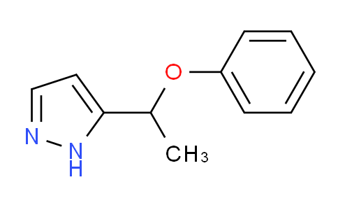 CAS No. 321574-12-3, 5-(1-Phenoxyethyl)-1H-pyrazole