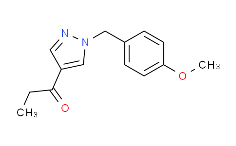 CAS No. 1105039-60-8, 1-(1-(4-Methoxybenzyl)-1H-pyrazol-4-yl)propan-1-one