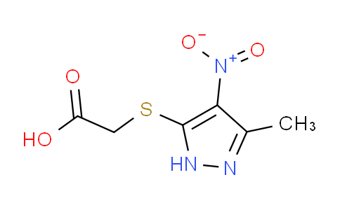 CAS No. 879565-31-8, 2-((3-Methyl-4-nitro-1H-pyrazol-5-yl)thio)acetic acid