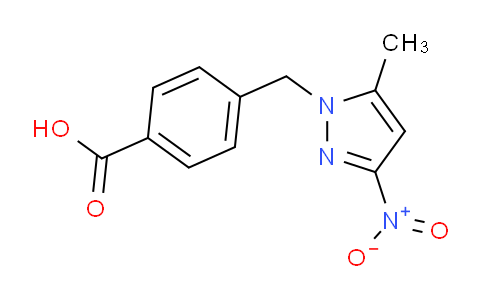 CAS No. 345952-26-3, 4-((5-Methyl-3-nitro-1H-pyrazol-1-yl)methyl)benzoic acid