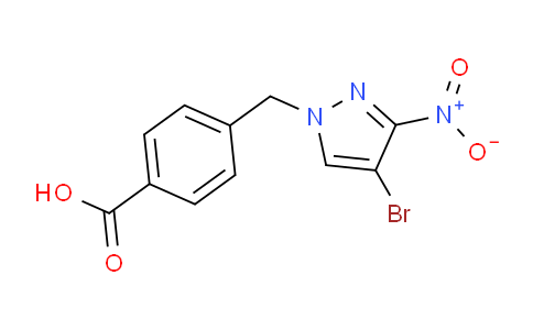 CAS No. 514800-72-7, 4-((4-Bromo-3-nitro-1H-pyrazol-1-yl)methyl)benzoic acid