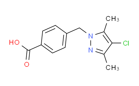 CAS No. 376615-30-4, 4-((4-Chloro-3,5-dimethyl-1H-pyrazol-1-yl)methyl)benzoic acid