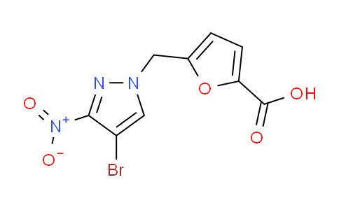 CAS No. 512809-85-7, 5-((4-Bromo-3-nitro-1H-pyrazol-1-yl)methyl)furan-2-carboxylic acid