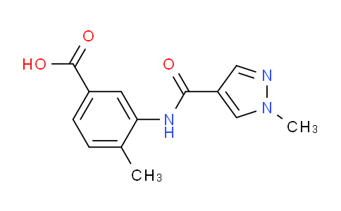 CAS No. 957484-32-1, 4-Methyl-3-(1-methyl-1H-pyrazole-4-carboxamido)benzoic acid