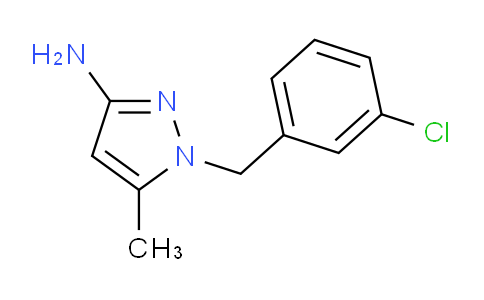 CAS No. 1004643-48-4, 1-(3-Chlorobenzyl)-5-methyl-1H-pyrazol-3-amine