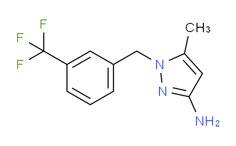 CAS No. 1004643-49-5, 5-Methyl-1-(3-(trifluoromethyl)benzyl)-1H-pyrazol-3-amine