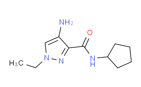 CAS No. 895930-41-3, 4-Amino-1-ethyl-1H-pyrazole-3-carboxylic acid cyclopentylamide