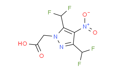 CAS No. 1171731-28-4, 2-(3,5-Bis(Difluoromethyl)-4-nitro-1H-pyrazol-1-yl)acetic acid