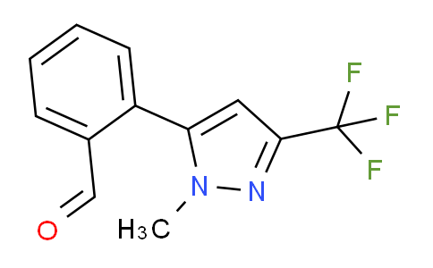 CAS No. 898289-61-7, 2-(1-Methyl-3-(trifluoromethyl)-1H-pyrazol-5-yl)benzaldehyde