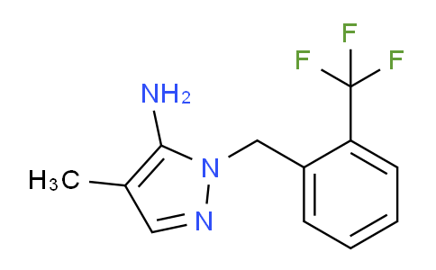 CAS No. 1152526-49-2, 4-Methyl-1-[2-(trifluoromethyl)benzyl]-1H-pyrazol-5-amine