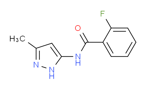 CAS No. 1403483-53-3, 2-Fluoro-N-(5-methyl-2H-pyrazol-3-yl)benzamide