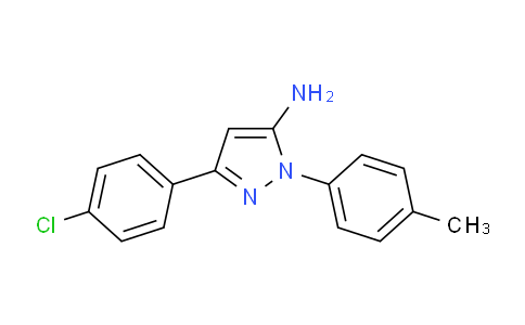 CAS No. 84637-30-9, 3-(4-Chlorophenyl)-1-(p-tolyl)-1H-pyrazol-5-amine