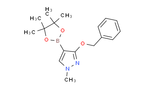 CAS No. 1401817-40-0, 3-(benzyloxy)-1-methyl-4-(4,4,5,5-tetramethyl-1,3,2-dioxaborolan-2-yl)-1H-pyrazole