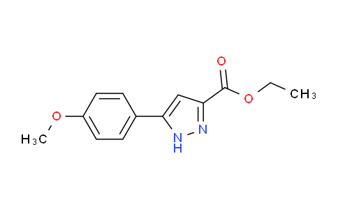 CAS No. 229015-76-3, Ethyl 5-(4-methoxyphenyl)-1H-pyrazole-3-carboxylate