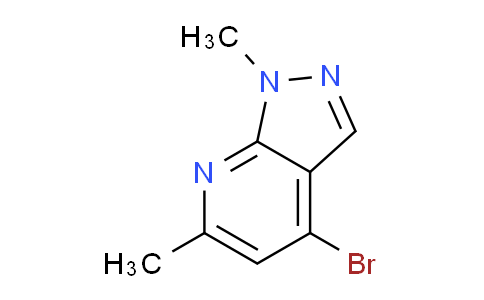 CAS No. 1783407-55-5, 4-Bromo-1,6-dimethyl-1H-pyrazolo[3,4-b]pyridine