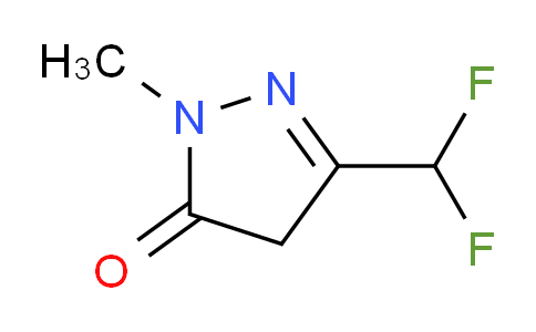 CAS No. 1048018-91-2, 3-(Difluoromethyl)-1-methyl-1H-pyrazol-5(4H)-one