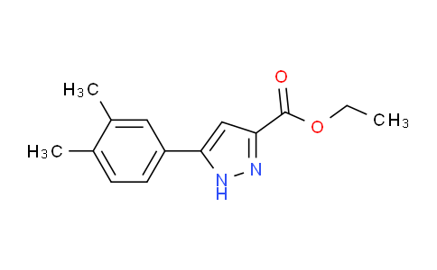 CAS No. 1028418-20-3, Ethyl 5-(3,4-dimethylphenyl)-1H-pyrazole-3-carboxylate
