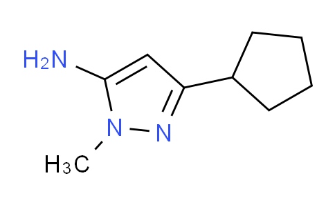 CAS No. 92406-39-8, 3-Cyclopentyl-1-methyl-1H-pyrazol-5-amine